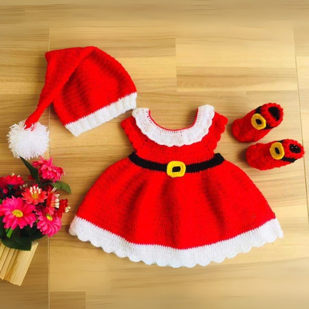 Santa's Little Darling Dress – A Cherished Christmas Look