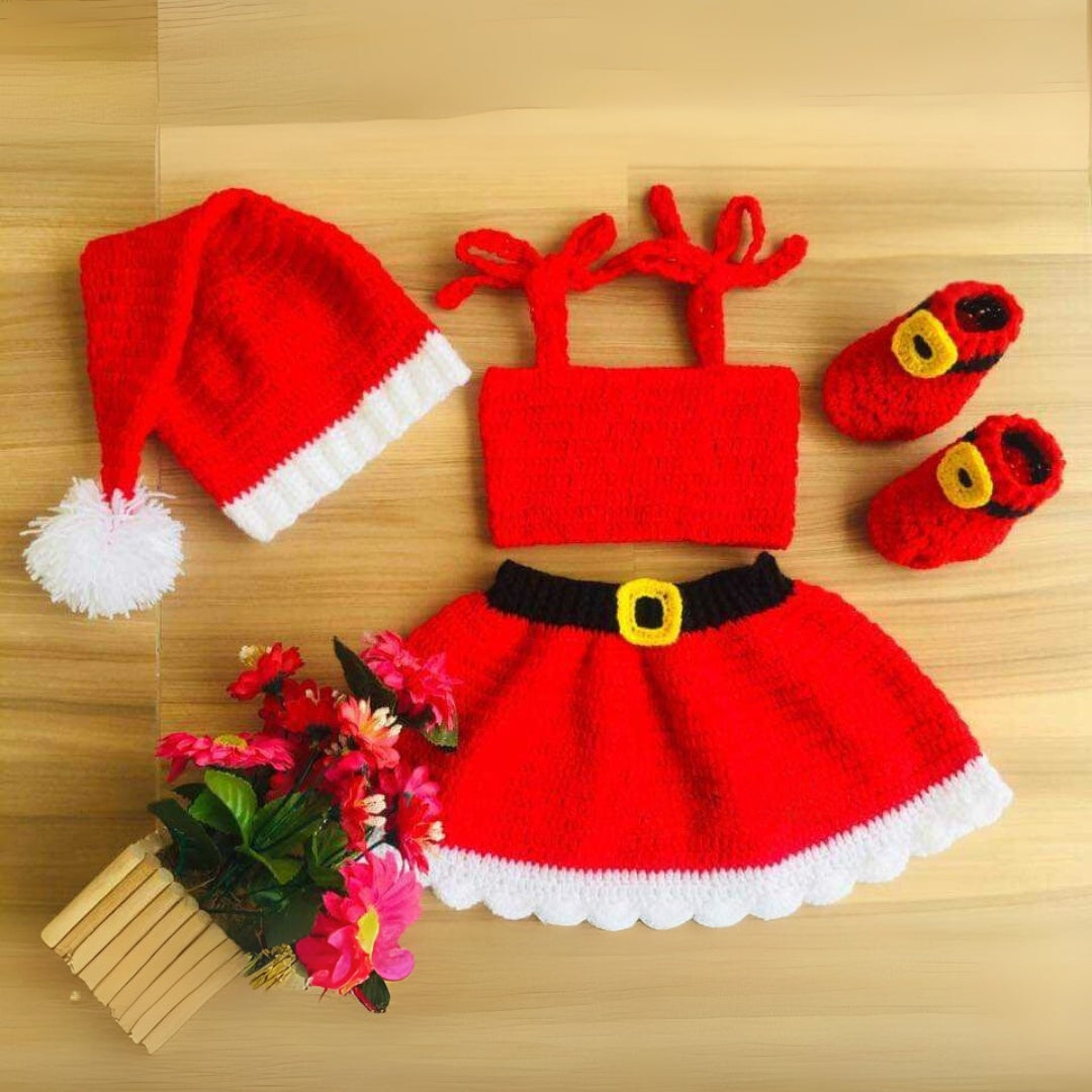 Santa's Little Darling Dress – A Cherished Christmas Look