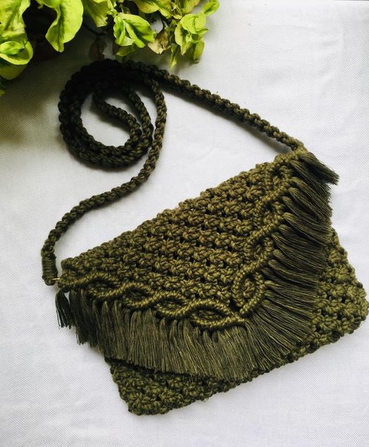 Handmade Macrame Shoulder Bag