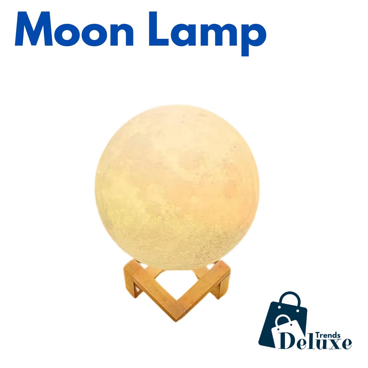 3D Moon Lamp – a mesmerizing LED night light with adjustable brightness!