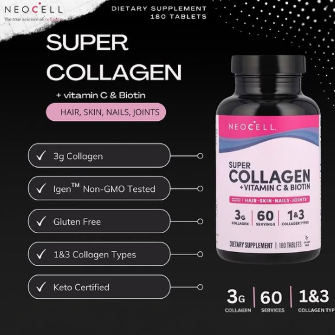 NeoCell, Super Collagen Plus with Vitamin C & Hyaluronic Acid