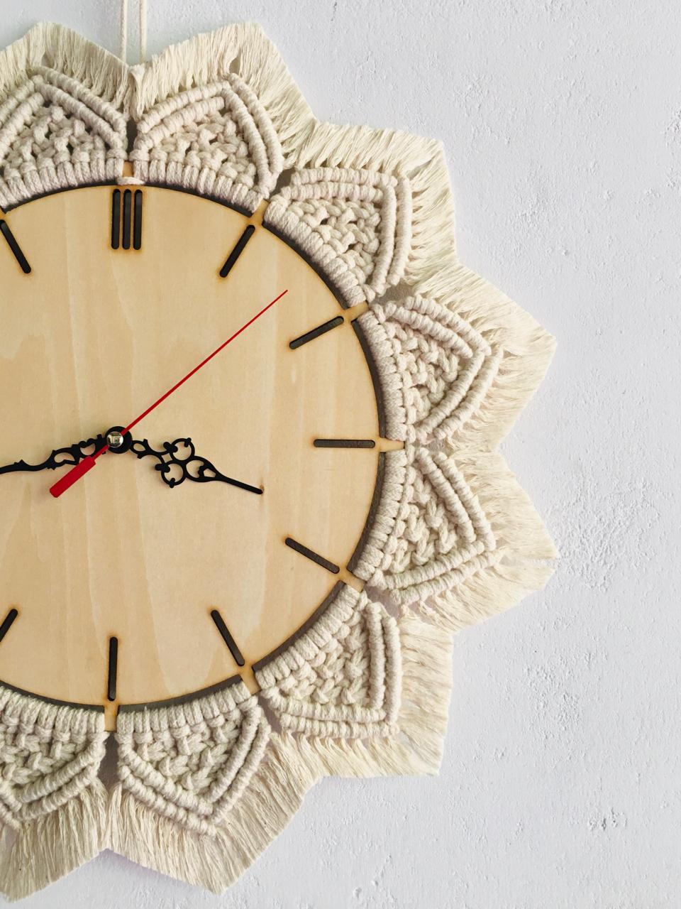 Macrame Wall Clock