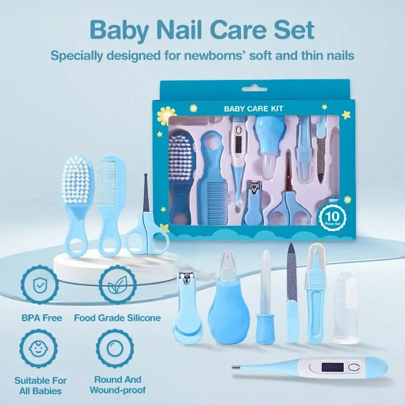 10-Piece Baby Grooming Kit – Safe & Complete Care