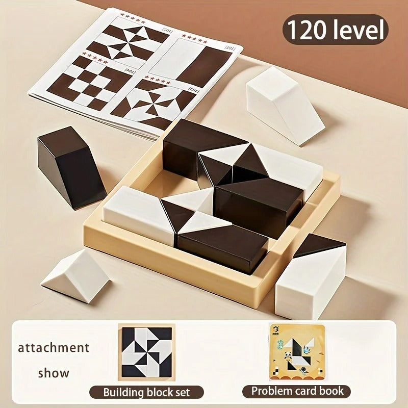 120 Level Hidden Block Puzzle: 3+ Years, ABS Material