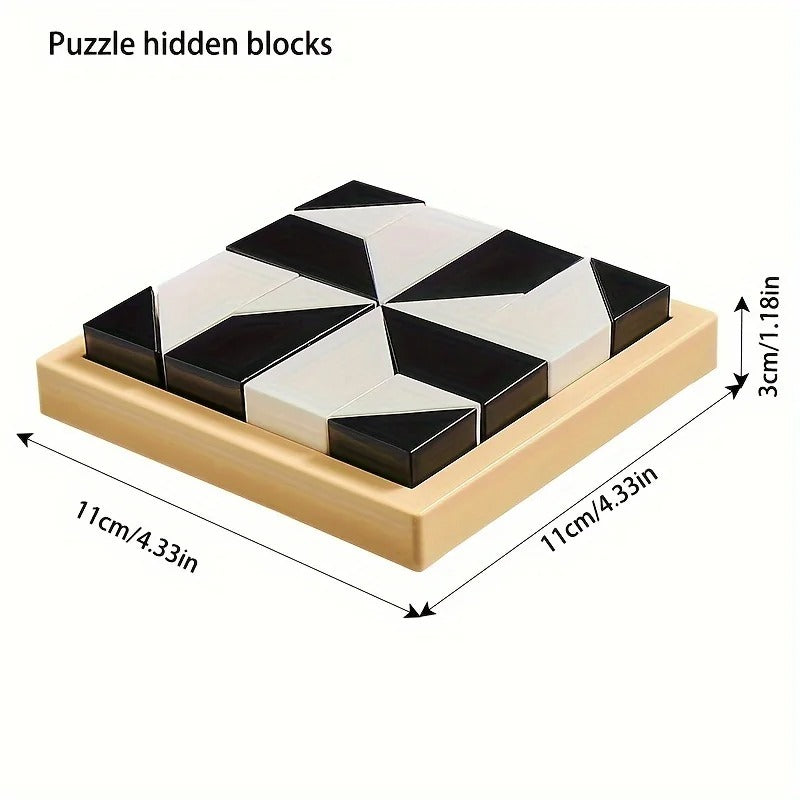 120 Level Hidden Block Puzzle: 3+ Years, ABS Material