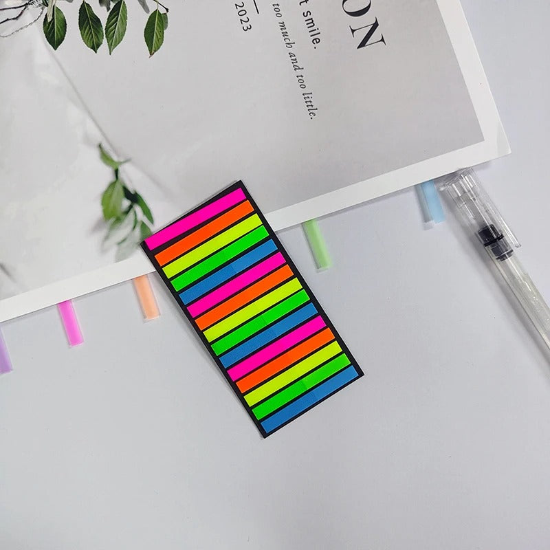 300 Sheets New Transparent Rainbow Sticky Notes School Supplies